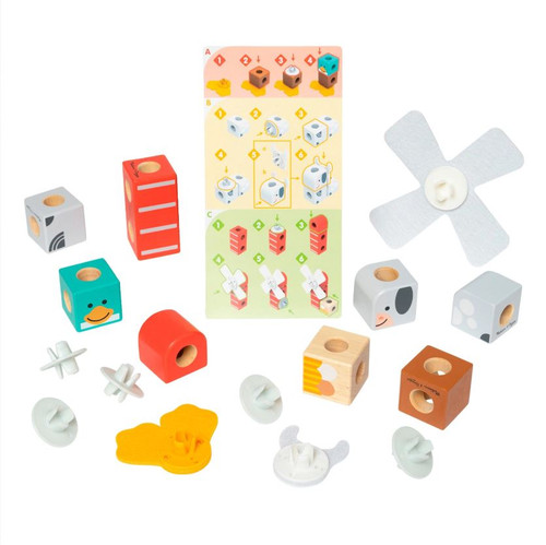 Конструктор деревянный Животные с фермы Melissa&Doug