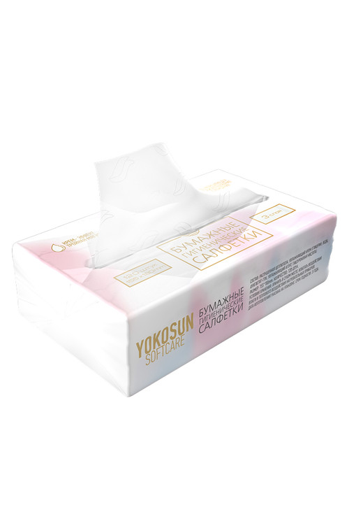 Бумажные гигиенические салфетки крем-эффект YokoSun, 120шт.