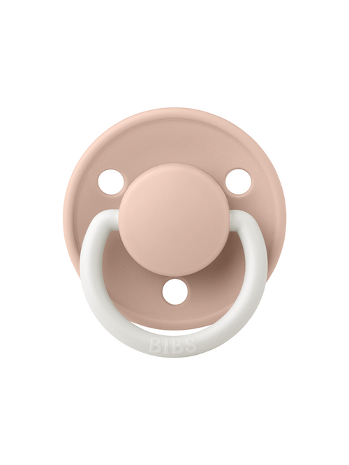 Пустышка силиконовая ночная BIBS De Lux Glow Blush, 0+ мес.