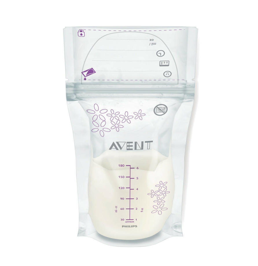 Пакеты для хранения грудного молока 180 мл 25 шт. Philips Avent MC ...