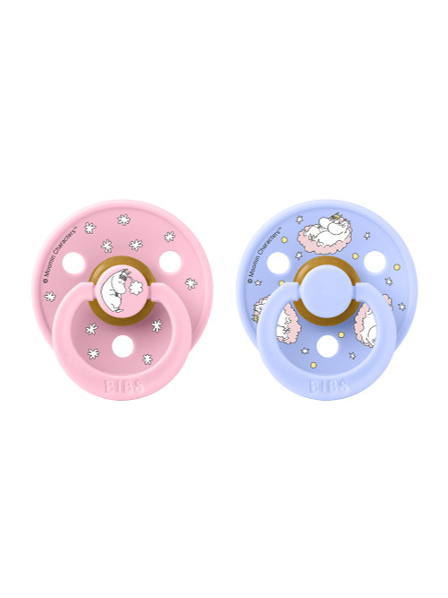 Набор пустышек латексных BIBS x Moomin Dreaming - Baby Pink/Hush mix, 6+ мес., 2 шт.
