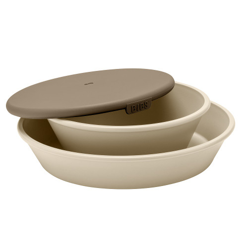 Набор тарелок с крышкой BIBS Dinner Set Vanilla, 2 шт.