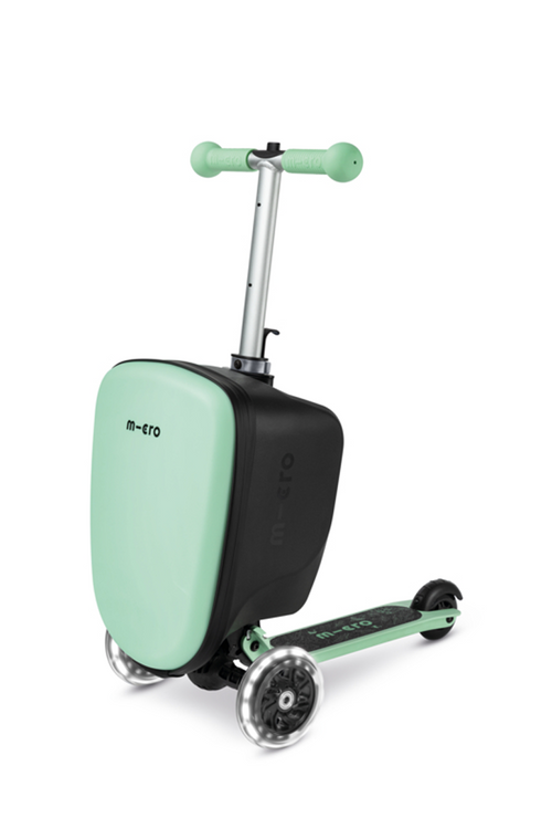 Чемокат Micro Luggage Junior LED ментоловый
