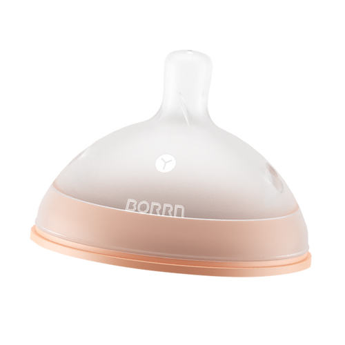 Сменная силиконовая соска для бутылочки Borrn Оранжевый, переменный поток, с 6 месяцев