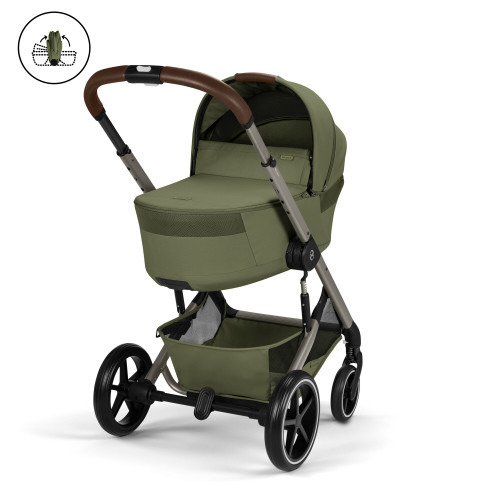 Детская коляска Cybex Balios S Lux TPE 2 в 1 Moss Grсeen с дождевиками