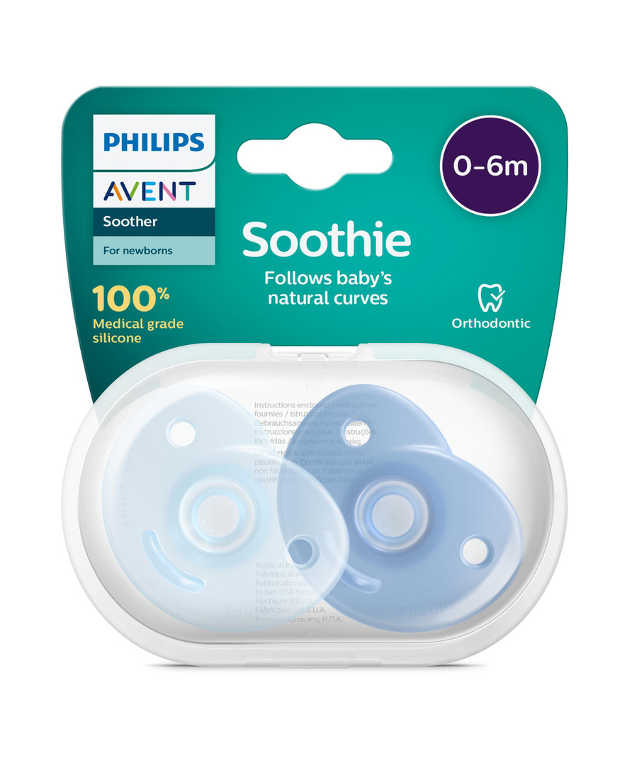 Пустышки цельно-силиконовые Soothie 0-6 мес. 2 шт. Philips Avent  MC/SCF099/21 от 1 090 ₽ — купить с доставкой в интернет-магазине  motherbear.ru