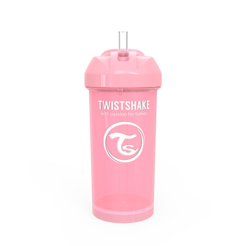 Поильник Twistshake Straw Cup розовый 360 мл