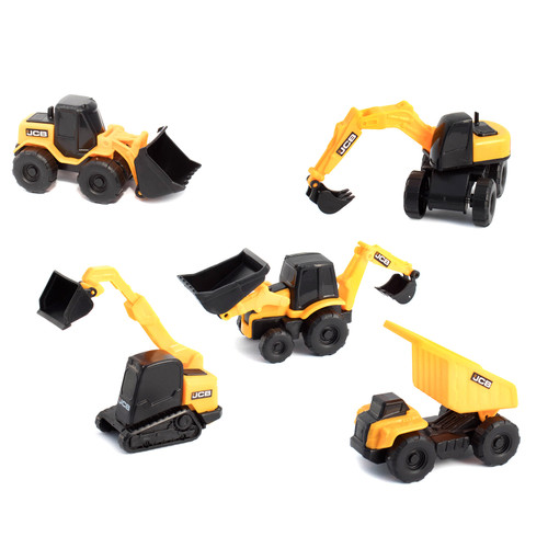 Строительная техника JCB серия Mini Moverz 5 шт. в упаковке