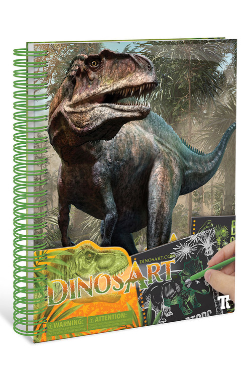 Серия Dino: набор для рисования в технике граттаж