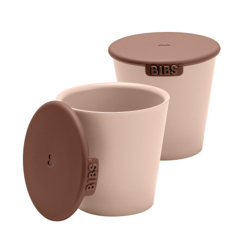 Набор стаканов с крышкой BIBS Cup Set Blush, 2 шт.