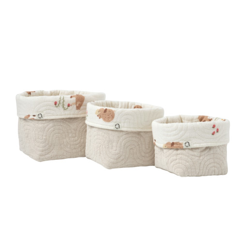 Корзины для хранения BUBA KIDS Мишкины лакомства, 3 шт.