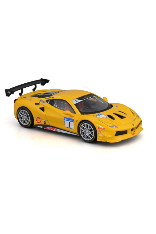 Гоночная машинка Ferrari желтая