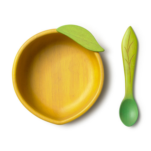 Тарелка и ложка «Лимон» Lou the Lemon
