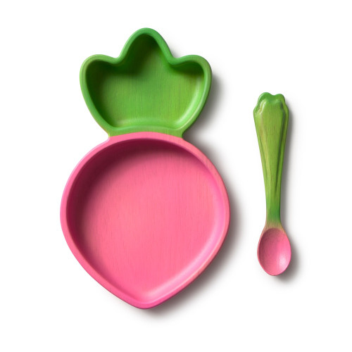 Тарелка и ложка «Редиска» Ramona The Radish