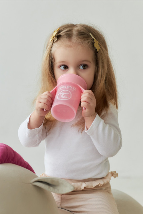 Поильник Twistshake 360 cup розовый 230 мл