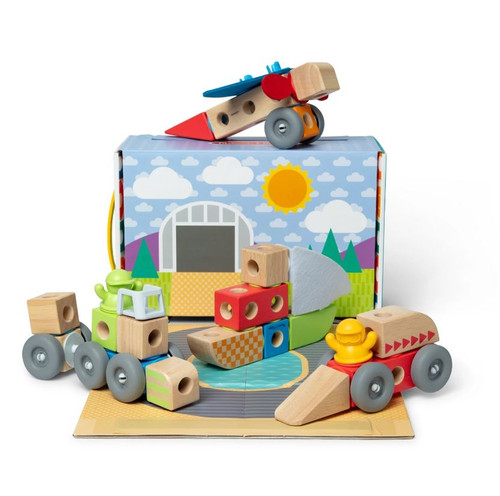 Конструктор деревянный Транспорт Melissa&Doug