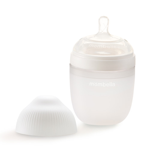 Антиколиковая бутылочка Mombella Wide Neck 210 мл белая