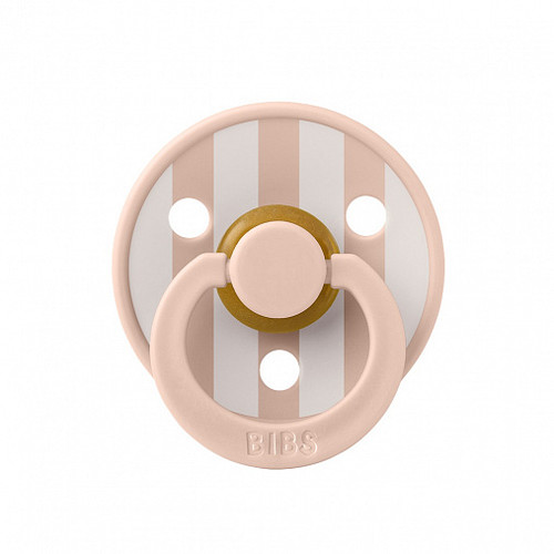 Пустышка латексная BIBS Studio Colour Block Blush Ivory, 0+ мес.