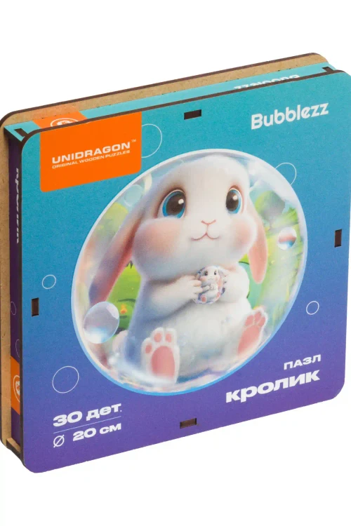 Деревянные пазлы UNIDRAGON Bubblezz Кролик 30 дет.