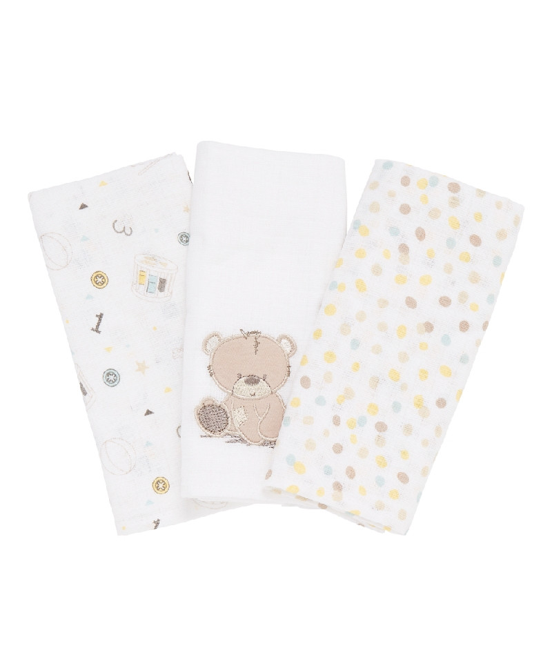 Салфетки муслиновые 60х60 см 3 шт. Mothercare MC/KA621 от — купить с ...