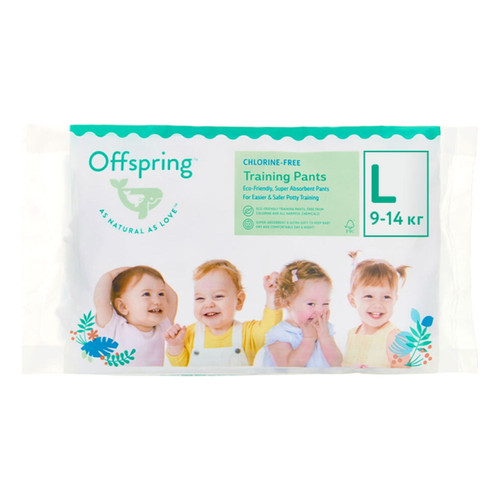 Трусики-подгузники Offspring Travel pack, L 9-14 кг, 3 шт.