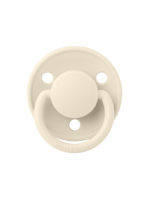 Пустышка силиконовая BIBS De Lux Ivory, 0+ мес.