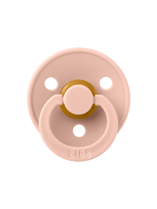 Пустышка латексная BIBS Colour Anatomical - Blush, 0+ мес.