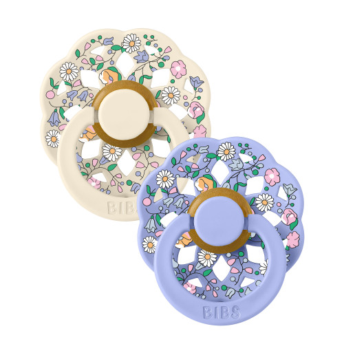 Набор пустышек латексных BIBS x Liberty Boheme Chloe Meadow - Hush/Ivory Mix, 6+ мес., 2 шт.