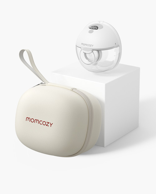 Беспроводной портативный электрический молокоотсос M5 серый Momcozy