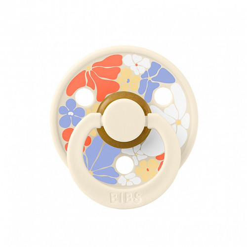 Пустышка латексная BIBS Studio Colour Flower Child Ivory, 0+ мес.