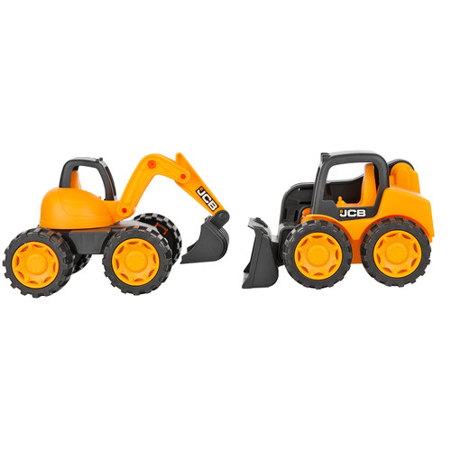 Набор JCB 2 машинки экскаватор и мини-погрузчик